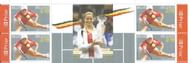 STAMP OF BELGIUM ON KIM CLIJSTERS