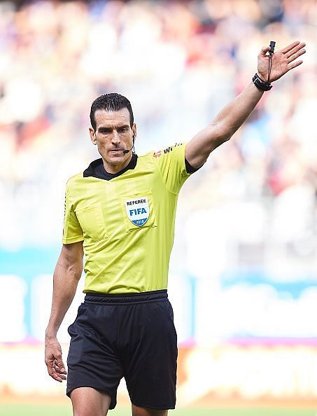 Jose Munuera, the official in charge of the match at the Bernebau.