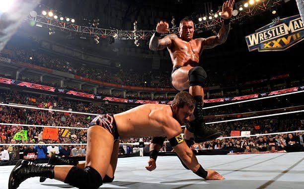 Randy Orton eliminated the Nexus threat using his signature punt kick on the road to WrestleMania 27