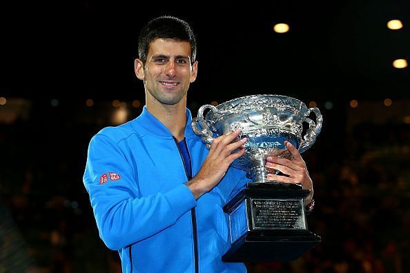 Novak Djokovic at the 2015 Australian Open