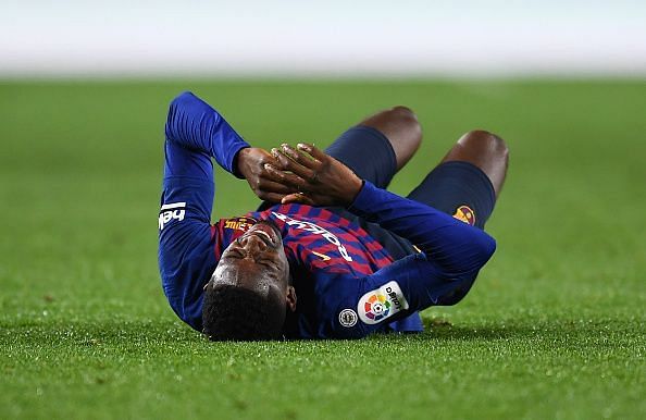 Dembele got injured in the second half