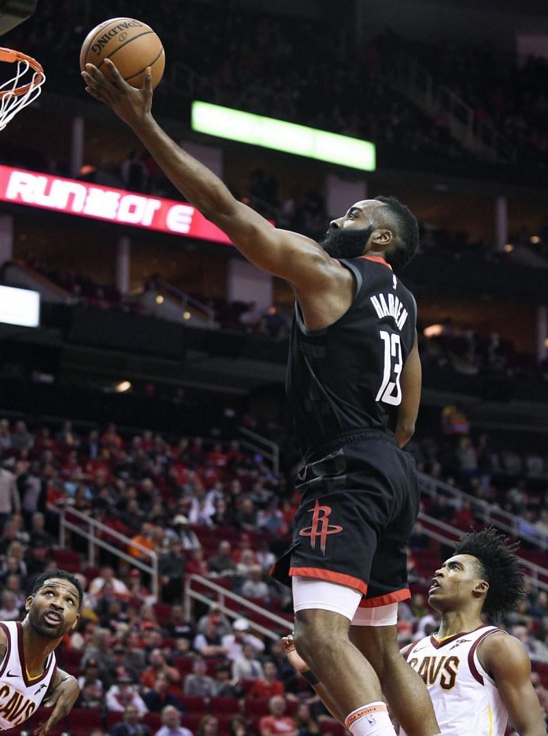 James Harden is leading the league in points-per-game this season.