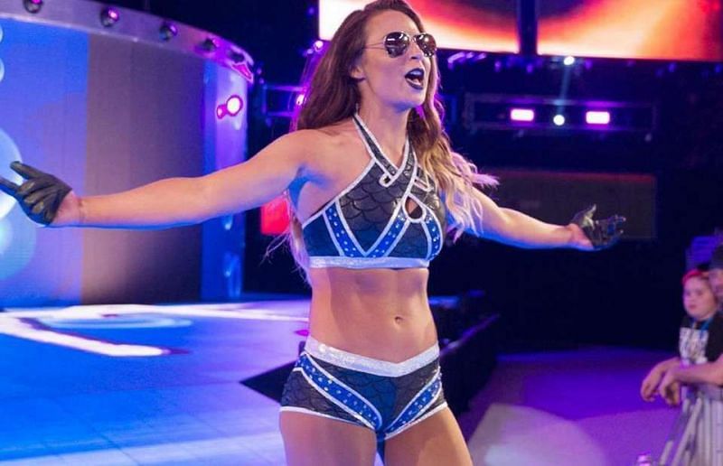 When Emma was rehabbing from her back injury, WWE displayed vignettes of her makeover