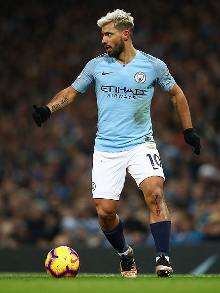 Manchester City star Sergio Aguero in action in the Premier League.