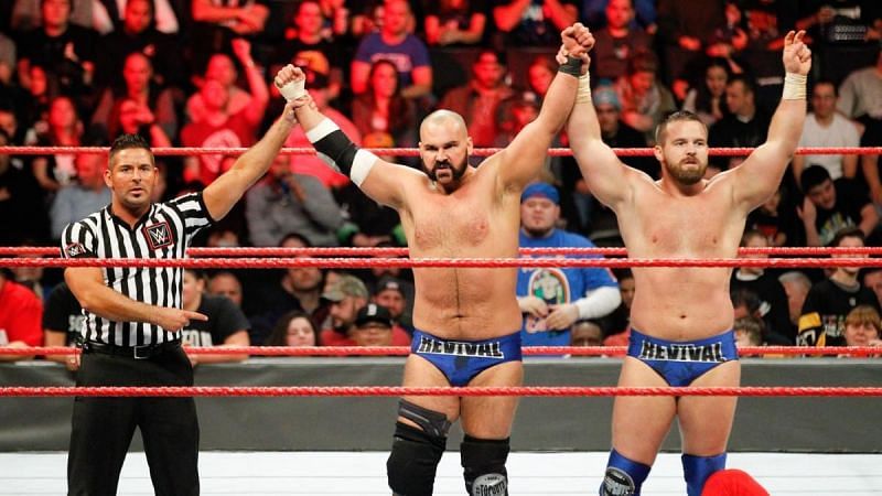 The Revival has yet to win gold on the main roster. (Source - WWE)