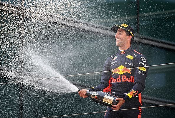 Ricciardo raced in 99 Grand Prix for Red Bull