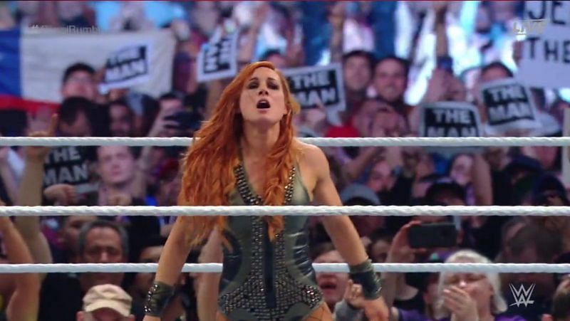 Becky Lynch steals the show by winning the Royal Rumble match.