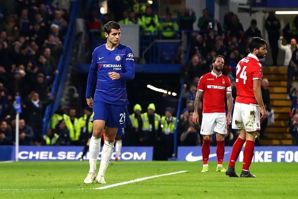 Morata was reluctant to celebrate against Nottingham Forest