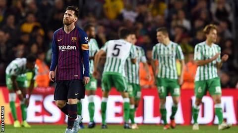 Messi&#039;s brace couldn&#039;t save Barcelona as they were beaten 4-3 by Real Betis at Camp Nou