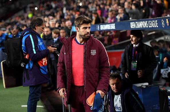 Pique has looked a shadow of himself