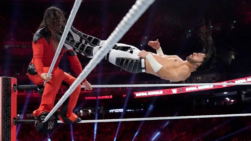 Mustafa Ali eliminated Shinsuke Nakamura from the 2019 Royal Rumble match