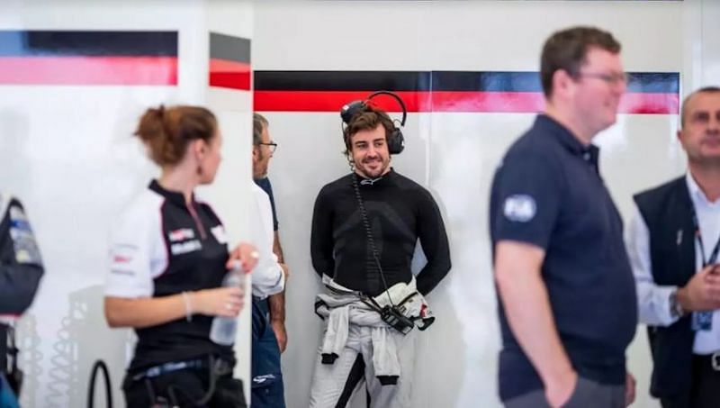 Fernando Alonso is invariably the focus of the room he is in