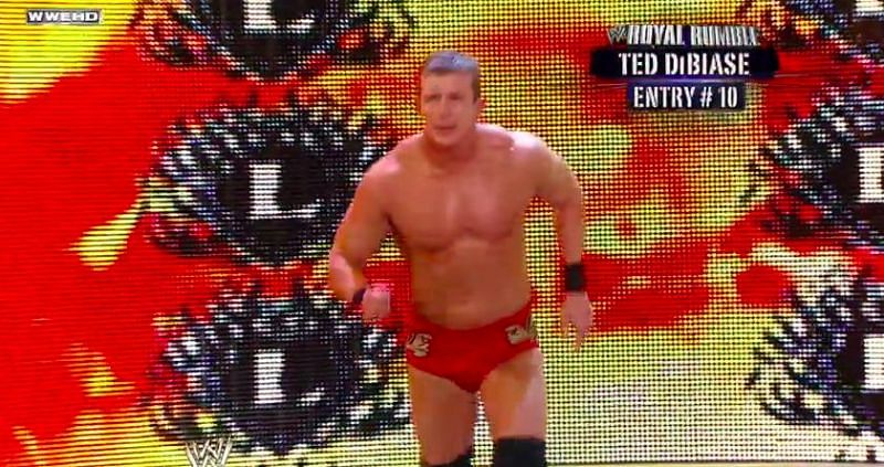 Ted DiBiase came in at the 10th entry in back to back Royal Rumbles