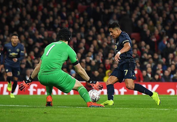 Sanchez opened the scoring at his old stomping ground
