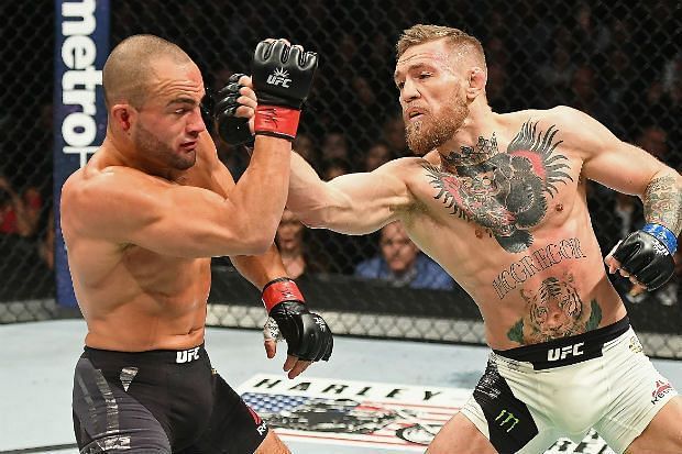 Conor McGregor&#039;s win over Eddie Alvarez made him the first man to simultaneously hold two UFC titles