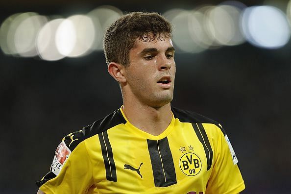 Pulisic during his early days at Dortmund