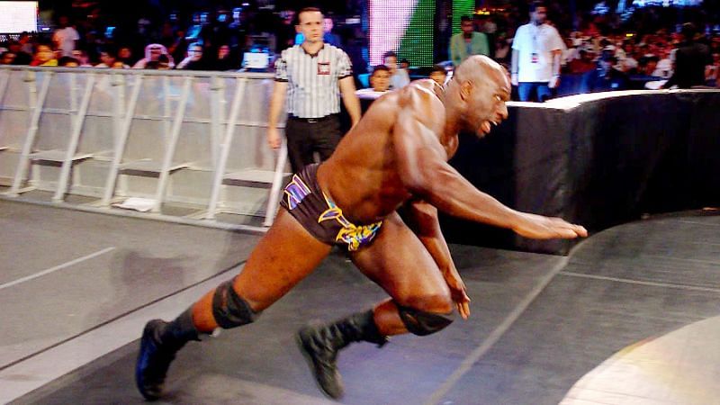 Titus O&#039;Neil charged the ring with a full head of Steam at the Greatest Royal Rumble...maybe TOO much steam!