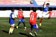 Gautam Rajesh (right) during the Boost-BFC Soccer Shield
