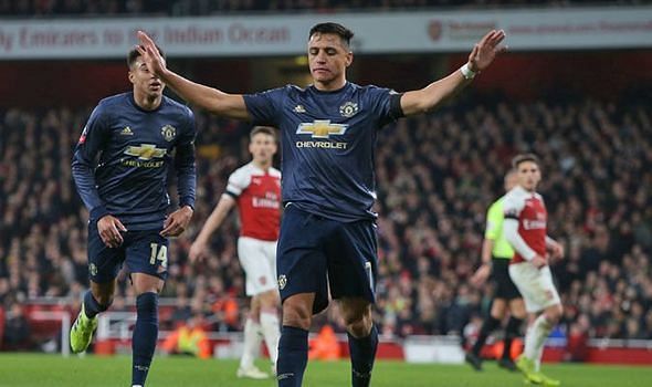 Sanchez opened the scoring for Manchester United