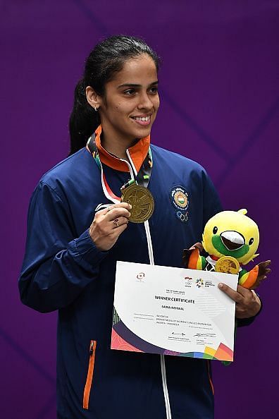 Saina Nehwal after winning a bronze medal at 2018 Asian Games