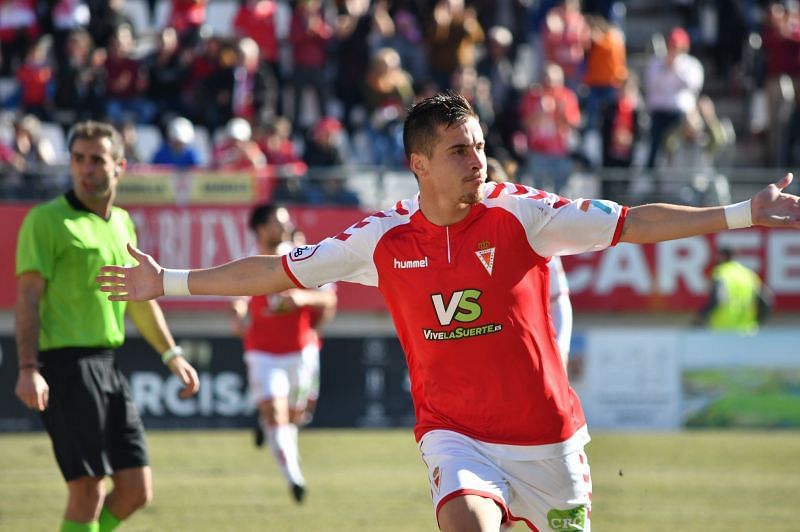 Dani Aquino has scored eight goals so far for Murcia (Image: Real Murcia)