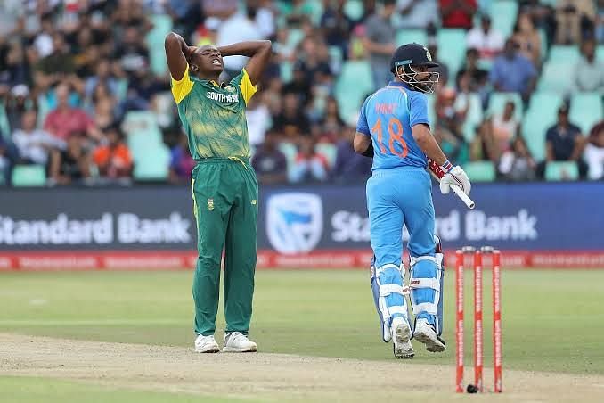 Rabada And Virat Kohli