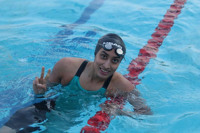 Swimmer Maana Patal (Gujarat) at Khelo India Youth Games
