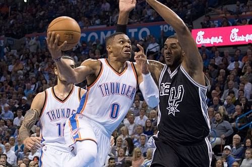 OKC will face the Spurs in a Western Conference mat