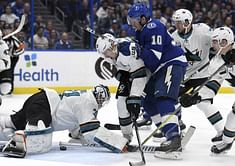 Stamkos scores twice, leads Lightning past Sharks 6-3
