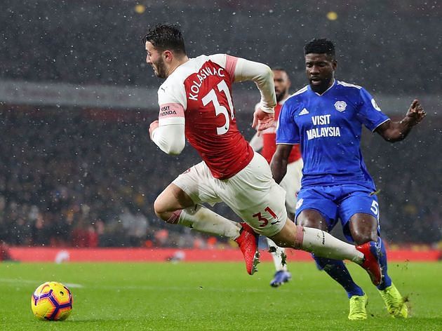 Manga&#039;s needless tackle handed a penalty to Arsenal