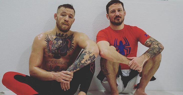 Conor McGregor and John Kavanagh.