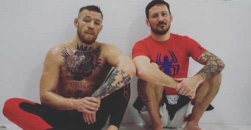 Conor McGregor and John Kavanagh.