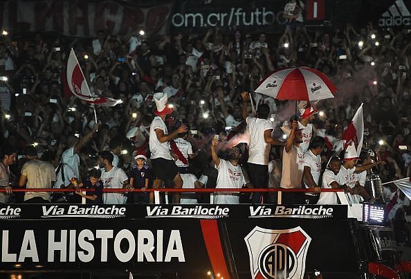 Palacios played an important role in River Plate&#039;s Copa Libertadores triumph.