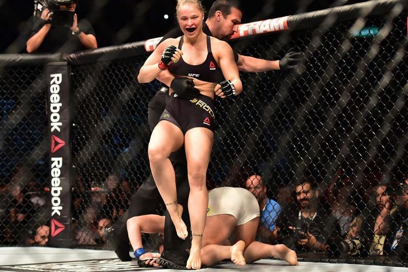 Rousey left Correia in an unconscious heap