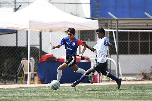 Action from Day 6 of the Boost BFC Inter-School Soccer Shield