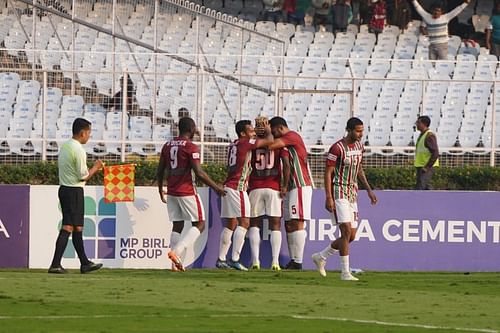 Mohun Bagan edged NEROCA FC out 1-0 on Saturday at Salt Lake Stadium