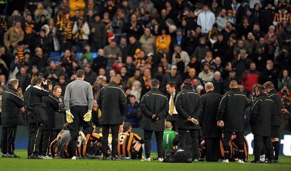 Brown&#039;s infamous team talk at the Etihad Stadium