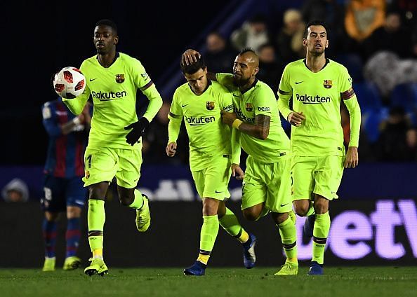 The Blaugrana will be hoping to overturn a 2-1 first leg defeat.