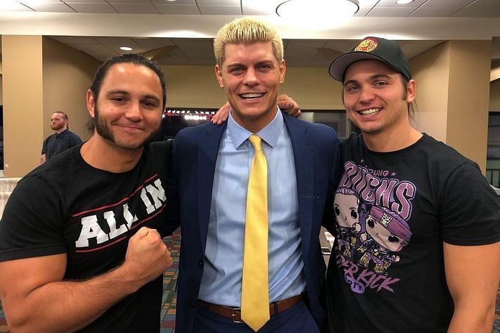 The Young Bucks Matt and Nick Jackson and Cody Rhodes