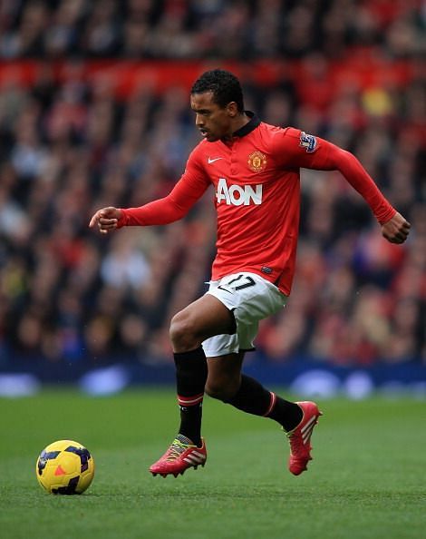 Nani in action during his Manchester United days