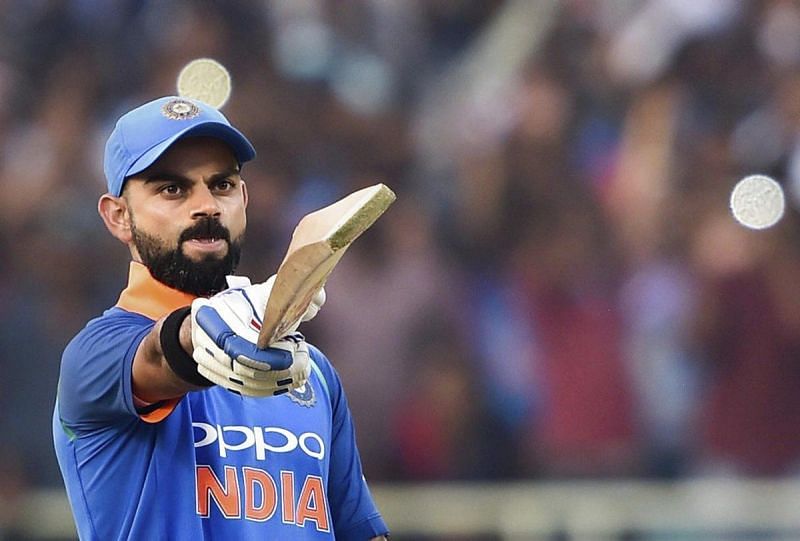Kohli registered scores of 140, 157 and 107 in the first three ODIs against Windies