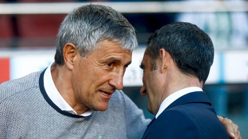 Quique Seti&Atilde;&copy;n and Ernesto Valverde