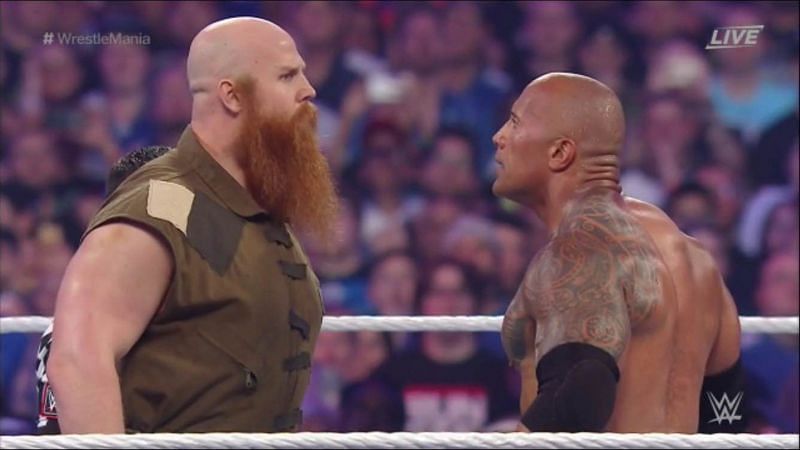 The Rock competed in a six seconds squash match against Erick Rowan at Wrestlemania 32.
