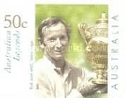 STAMP OF AUSTRALIA FEATURING ROD LAVER WITH THE WIMBLEDON TROPHY