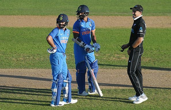 The India-New Zealand ODI at Napier was halted due to the setting sun