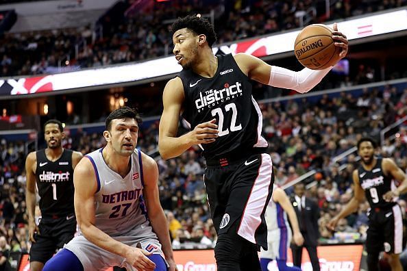Action from Detroit Pistons v Washington Wizards