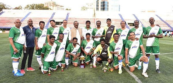 HAL players after the Legends game against ITI