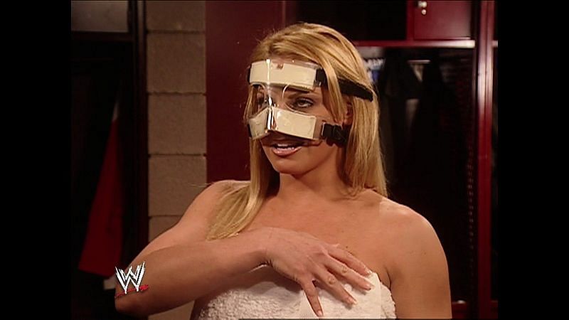 Stratus during a backstage segment on RAW.