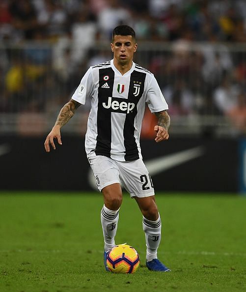 Cancelo in action for Juventus