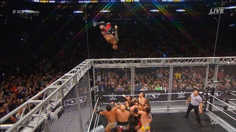 Ricochet performs an insane double moonsault at Takeover: War Games II